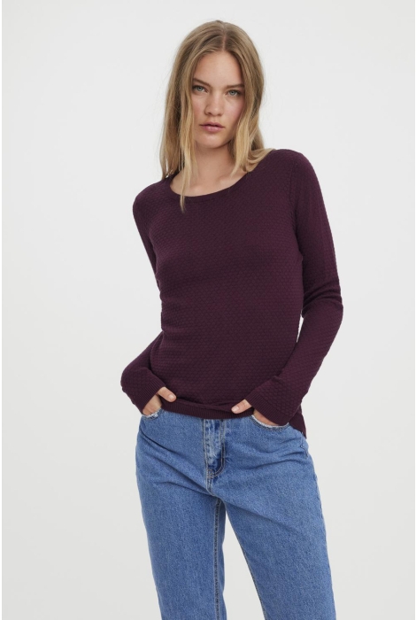 Vero Moda vmcare structure ls o-neck blou noo