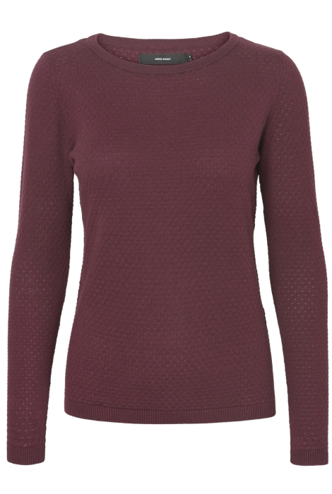 Vero Moda vmcare structure ls o-neck blou noo