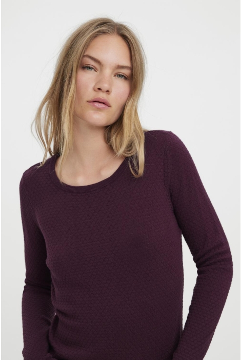 Vero Moda vmcare structure ls o-neck blou noo