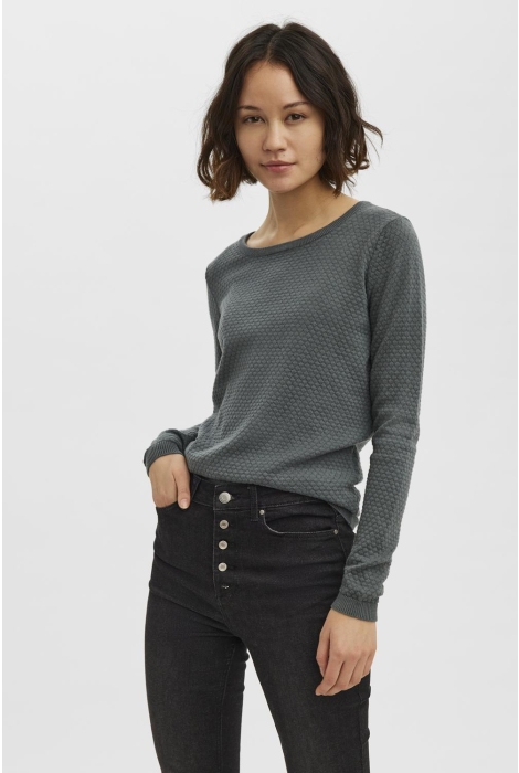 Vero Moda vmcare structure ls o-neck blou noo