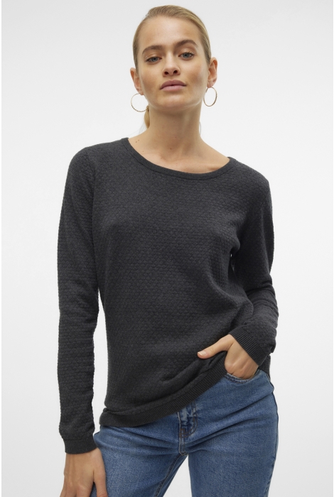 Vero Moda vmcare structure ls o-neck blou noo