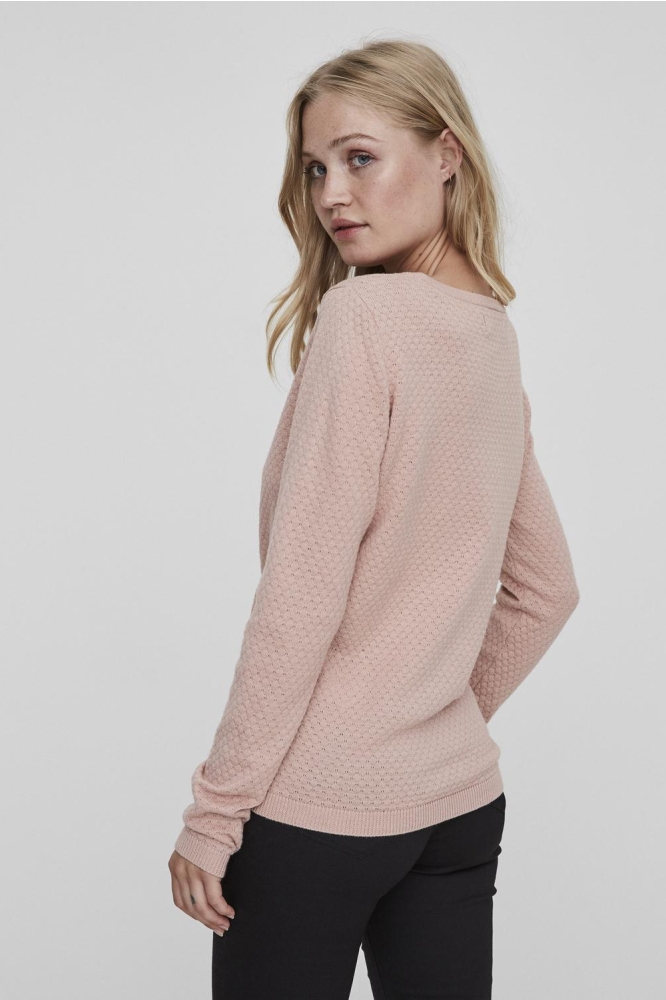 VMCARE STRUCTURE LS O-NECK BLOU NOO 10136644 Misty Rose