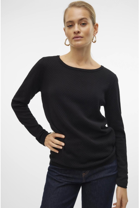 Vero Moda vmcare structure ls o-neck blou noo