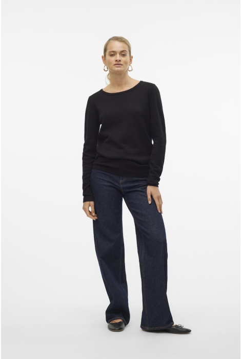 Vero Moda vmcare structure ls o-neck blou noo