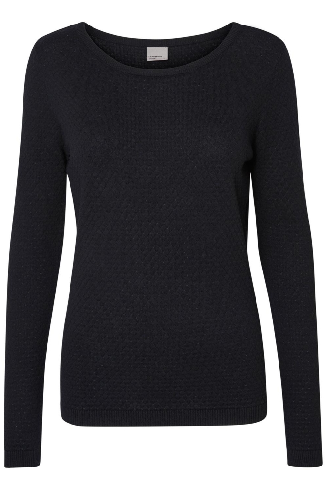 VMCARE STRUCTURE LS O-NECK BLOU NOO 10136644 Black