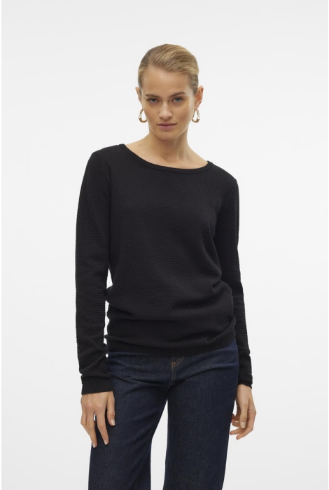 Vero Moda vmcare structure ls o-neck blou noo