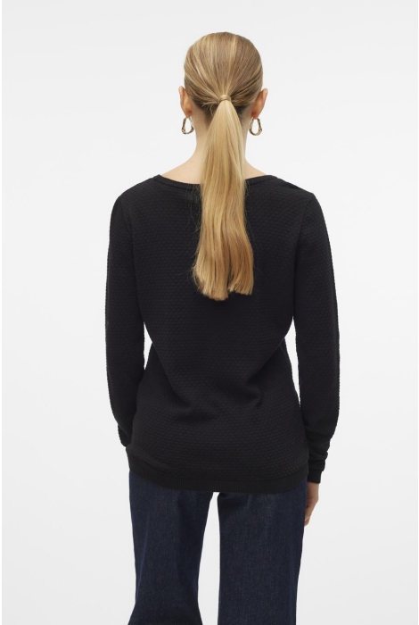 Vero Moda vmcare structure ls o-neck blou noo