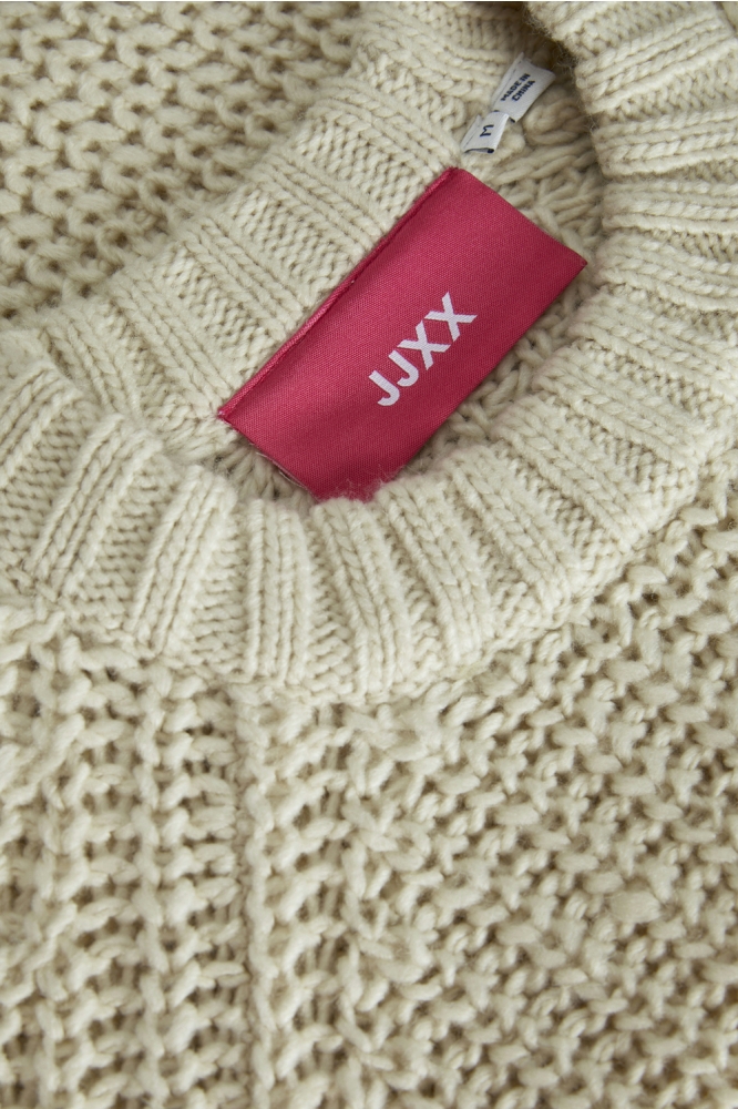 JXKELLY CHUNKY CREW NECK KNIT SN 12255364 BONE WHITE