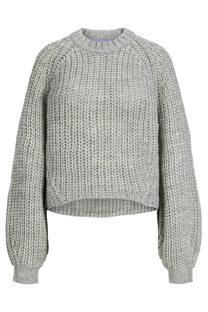 JXKELLY CHUNKY CREW NECK KNIT SN 12255364 GREY MELANGE