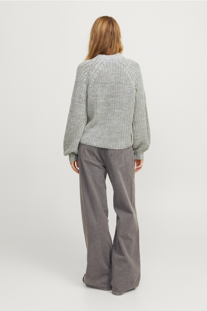 JXKELLY CHUNKY CREW NECK KNIT SN 12255364 GREY MELANGE