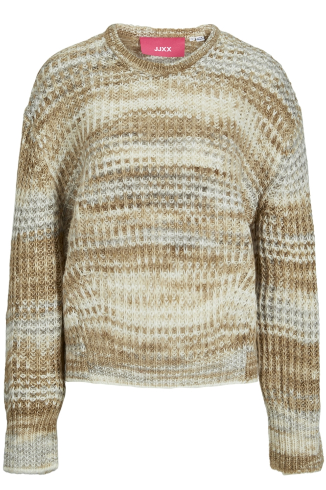 JXSIMONE SPACE DYE CREW NECK KNIT S 12207206 KELP