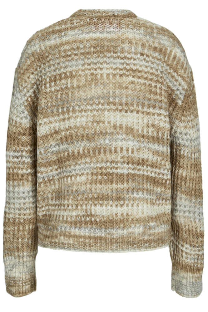 JXSIMONE SPACE DYE CREW NECK KNIT S 12207206 KELP