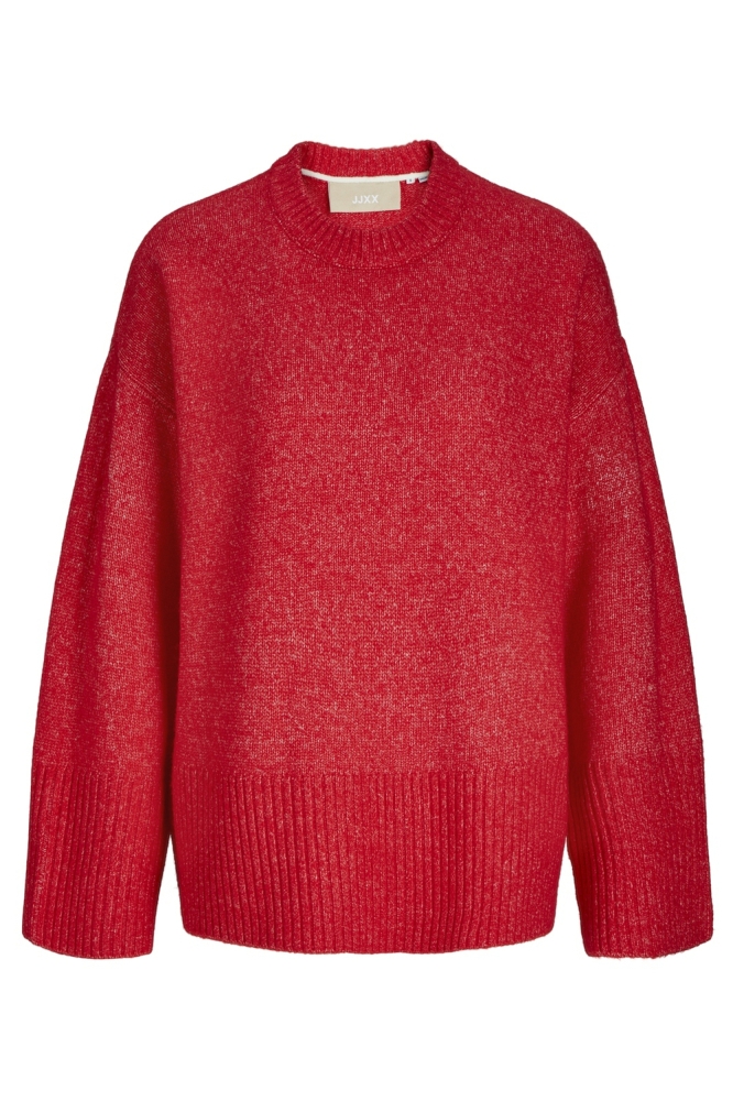 JXOLLIE DIVERSE CREW NECK KNIT SN 12236273 RACING RED