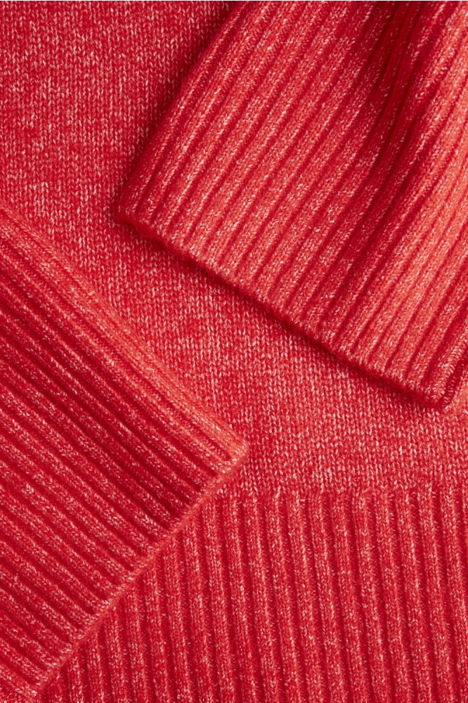 JXOLLIE DIVERSE CREW NECK KNIT SN 12236273 RACING RED