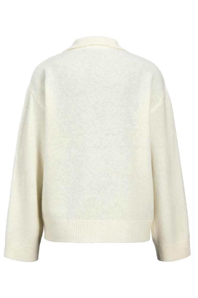 JXARIELLA POLO NECK KNIT SN 12245459 BONE WHITE