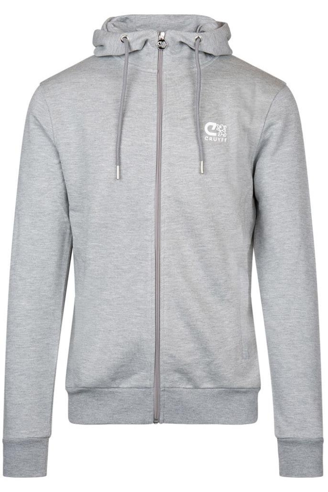 HERNANDEZ ZIP THRU HOOD CSA213056 900 GREY