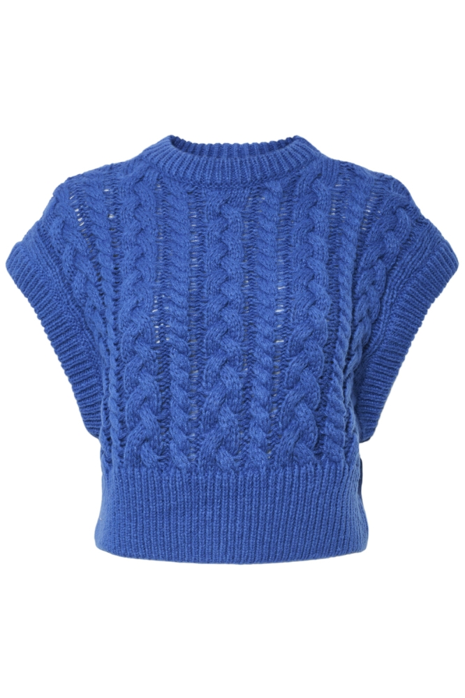 PCSITTA KNIT VEST BC 17156170 Beaucoup Blue