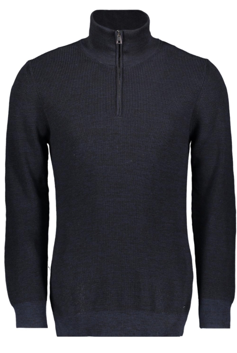 Twinlife men knitted half zip pullover