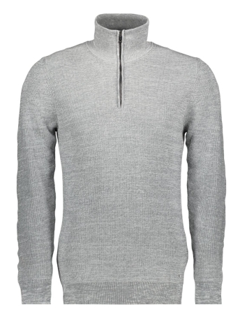 Twinlife Trui KNITTED HALF ZIP PULLOVER TW44411 800 GREY MELANGE