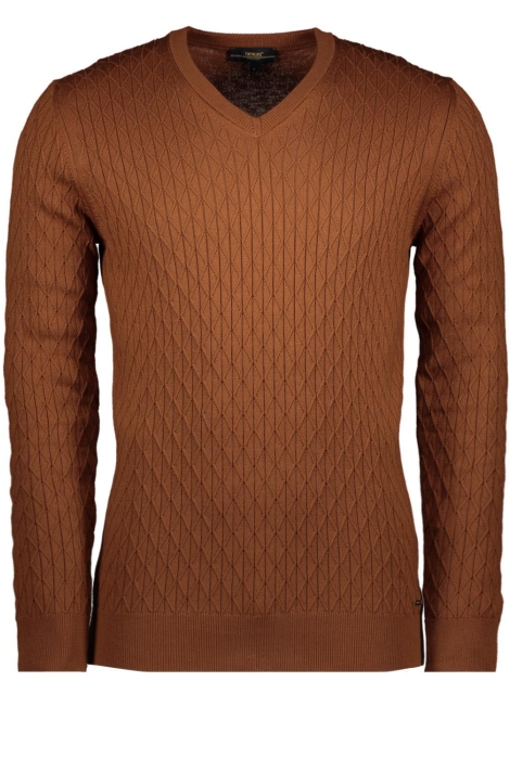 Twinlife men knitted v neck pullover