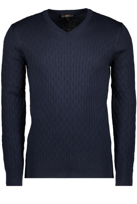 Twinlife men knitted v neck pullover