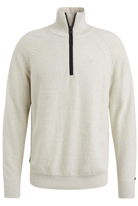 Cast Iron half zip collar cotton heather pla