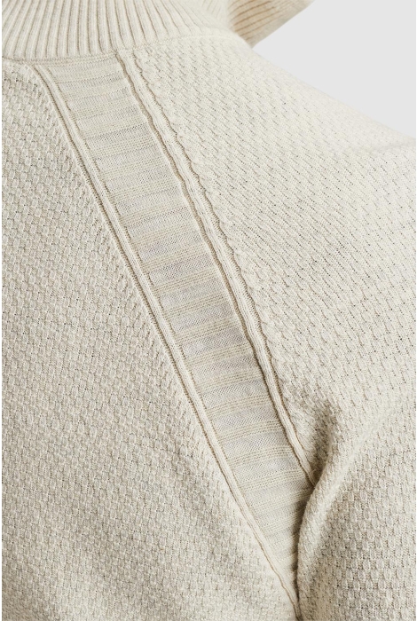 Cast Iron half zip collar cotton heather pla