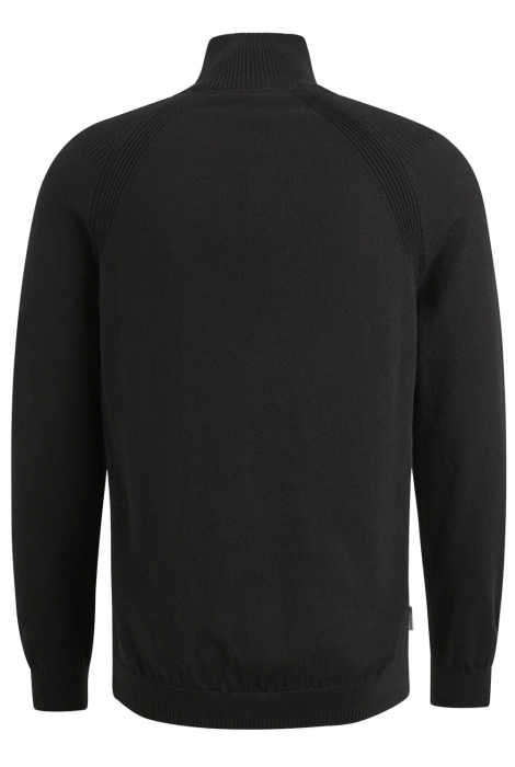 Cast Iron half zip collar cotton stretch