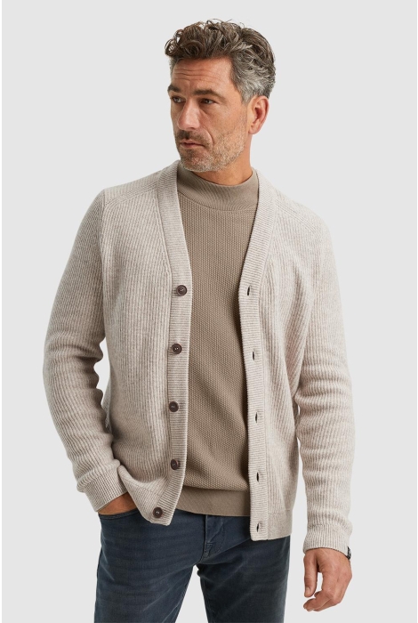 Vanguard button jacket wool cotton mix