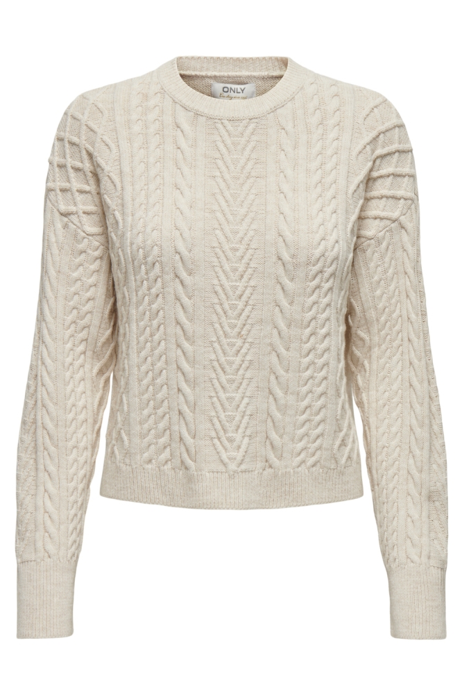 ONLSOFIE LS CABEL PULLOVER EX KNT 15317863 Pumice Stone/W. Melange