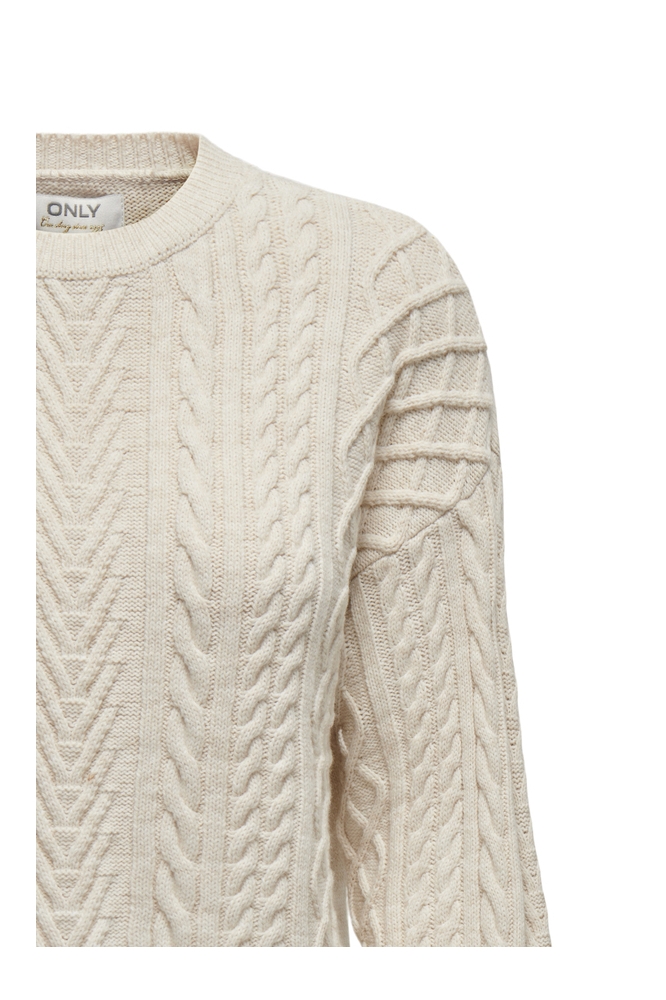 ONLSOFIE LS CABEL PULLOVER EX KNT 15317863 Pumice Stone/W. Melange