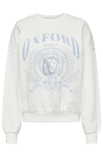 Only Trui ONLEVELYN L/S LION O-NECK SWT 15333538 Cloud Danver/Oxford