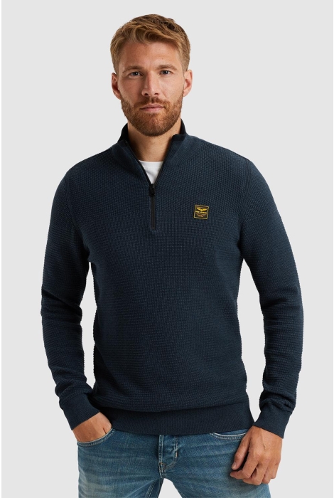 PME legend half zip collar cotton mouline