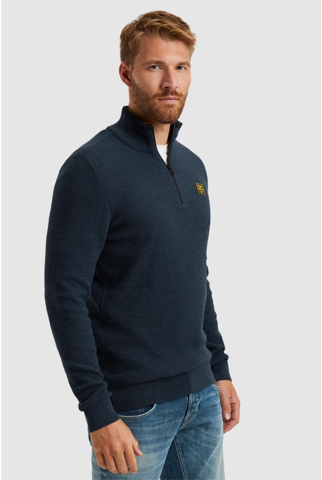 PME legend half zip collar cotton mouline