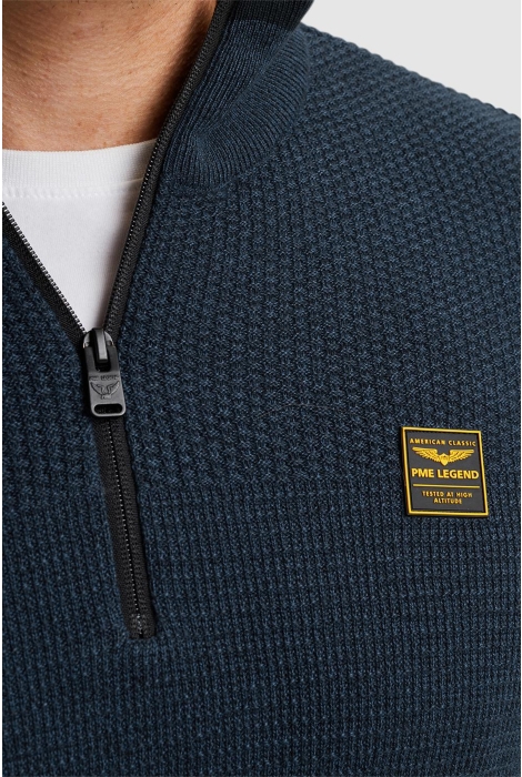 PME legend half zip collar cotton mouline