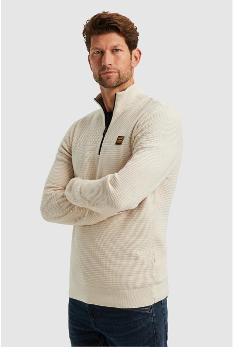 PME legend half zip collar cotton mouline