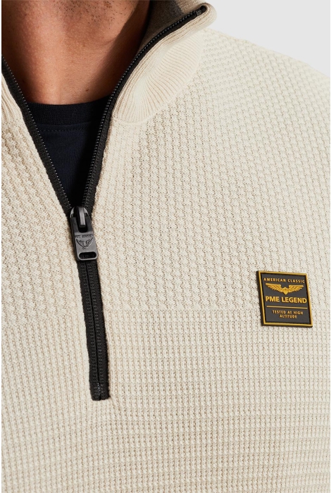 PME legend half zip collar cotton mouline