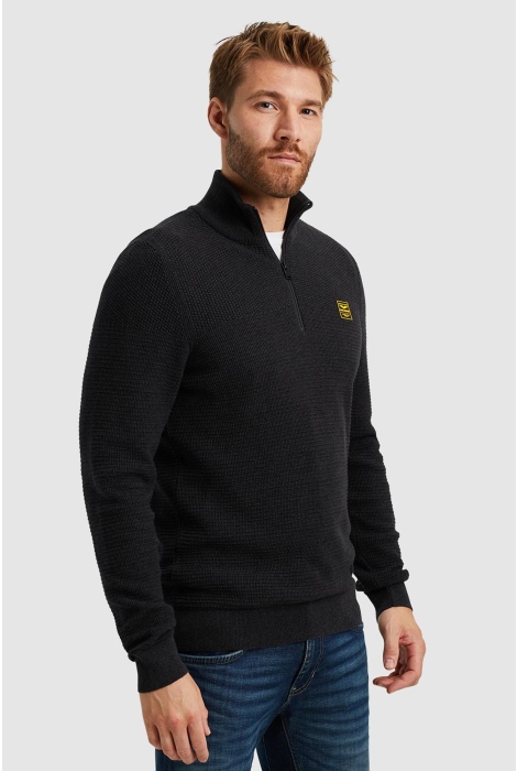 PME legend half zip collar cotton mouline