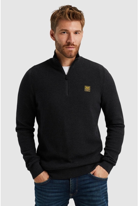 PME legend half zip collar cotton mouline