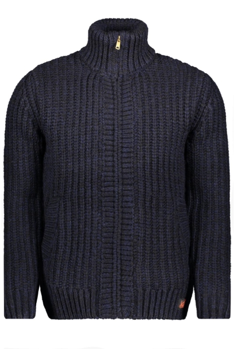 Superdry chunky knit zip through