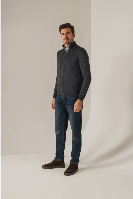 State of Art cardigan plain - zip