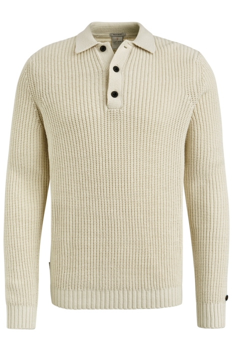 Cast Iron long sleeve polo regular fit soft