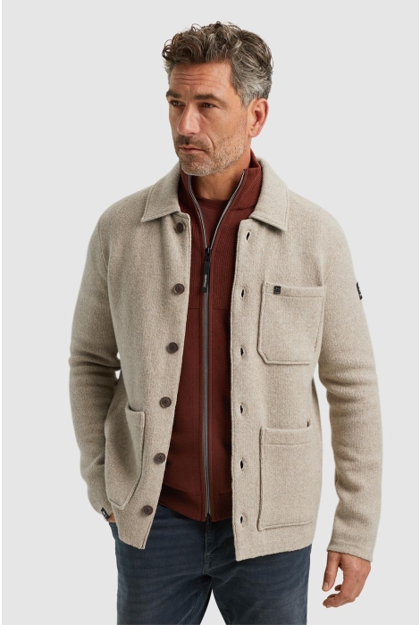 Vanguard button jacket cotton blend stretch