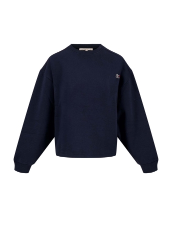 Zusss Trui SWEATER MET TEKST 0304 139 2002 DONKERBLAUW