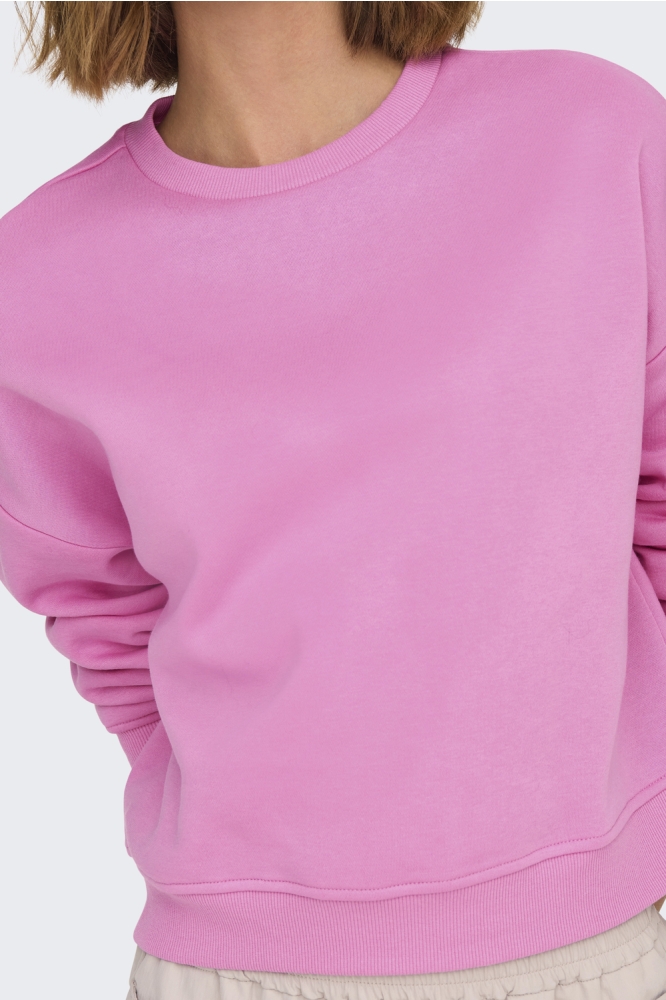 ONLSWEAT LIFE L/S CREW OVERSIZE SWT 15243380 FUCHSIA PINK