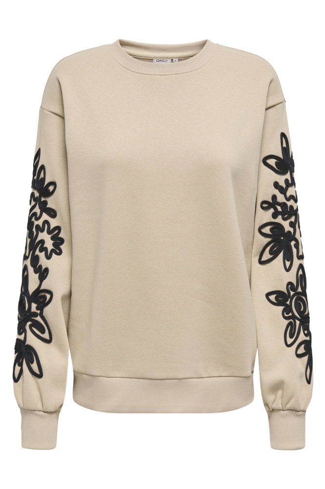 ONLJANIS L/S O-NECK CS SWT 15332571 Humus/Henna flow