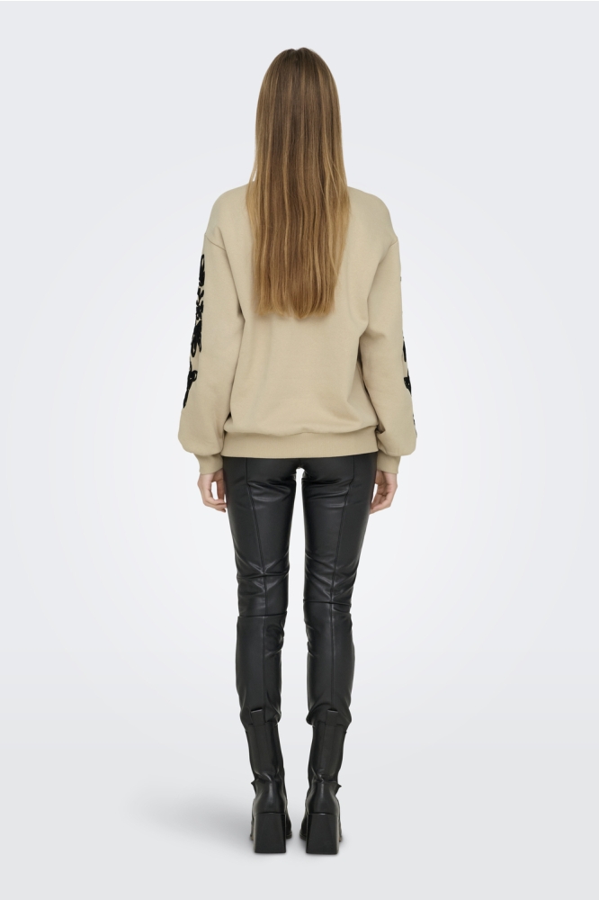 ONLJANIS L/S O-NECK CS SWT 15332571 Humus/Henna flow