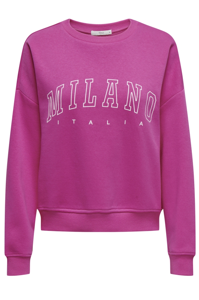 ONLSWEAT LIFE L/S CREW O.SIZE STATE 15254183 ROSE VIOLET/MILANO