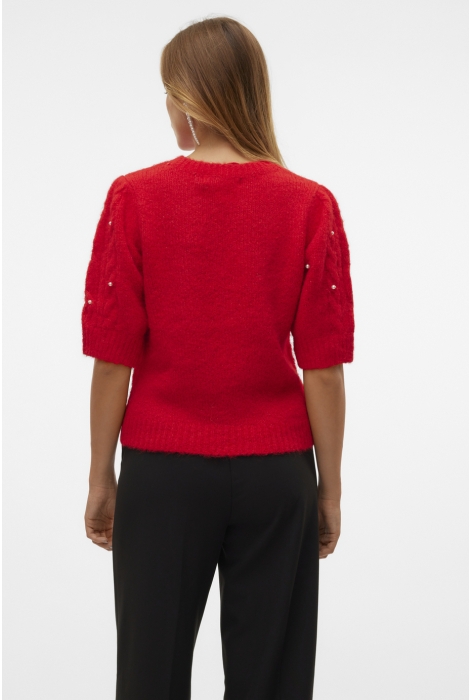 Vero Moda vmnova ss pearl puff pullover vip