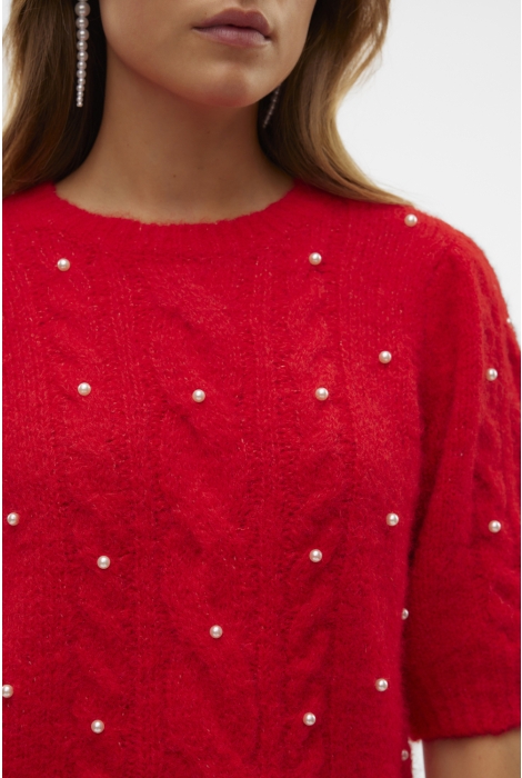 Vero Moda vmnova ss pearl puff pullover vip